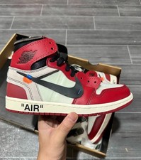 Off-White Air Jordan 1 Chicago Mens Shoes White Red 🧷 The Ten New Box picture