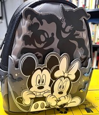NWT D23 Exclusive Disney Halloween Mickey & Minnie Night Glow Loungefly Backpack picture