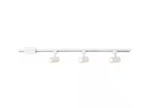 Hampton Bay 4 ft. White Integrated LED Track Lighting Kit Mini-Cylinder 3-Light picture