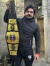 AEW All Elite International championship belt wrestling title 4mm brass adult picture