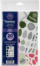 New CRAFTER S COMPANION THREADERS RUBBER STAMP SET- WILD FOREST picture
