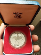 Queen Elizabeth Sterling Silver 1977 Jubilee Original Capsule And Box Wirh COA picture