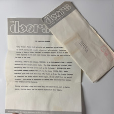 Robby Krieger The Doors 1982 Press Release & Original Mailing Envelope Versions  picture