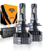 AUXBEAM F2 Canbus H7 LED Headlight Bulbs High Low Beam 24000LM Super White 110W picture