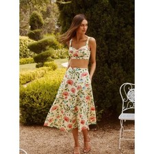 Astr the Label Myria Two Piece Midi Skirt Set Size XS Floral Print picture