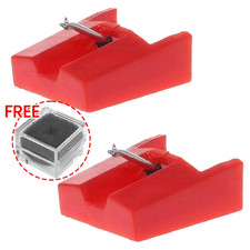 2X TURNTABLE NEEDLE STYLUS for Numark TTUSB TT1600 TT1610 TT1625 Groovetool New picture