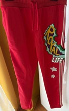 Authentic Dolce & Gabbana Junior Red Royal Life Embroidery Joggers Pants 12Y picture