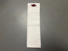 Arkansas Razorbacks Team Issued White Player Exclusive Game Towel Football picture