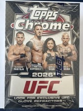 2026 Topps Chrome UFC Blaster Box Factory Sealed 6 Packs Fighting Brand New FT picture