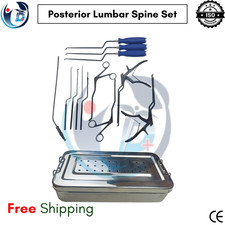 Posterior Lumbar Minimally Invasive Spine Instrument Set 13 Pcs Black W/Box picture