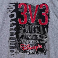 VTG Disney Wide World of Sports T-Shirt XL Soccer 3v3 Shootout Futbol Blokecore picture