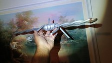 BARBED WIRE Huge Oversize 2 FEET Western metal art Gift Steam Industrial Wall OS picture