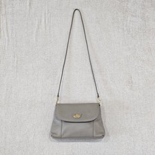 EUC Vintage Etienne Aigner Convertible Taupe Leather Clutch with Original Card picture