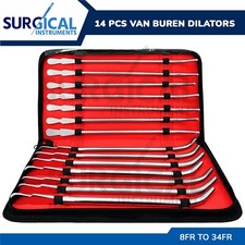 14 Pcs Van Buren Sound Dilators Set OB/GYN Surgical Instruments German Grade picture