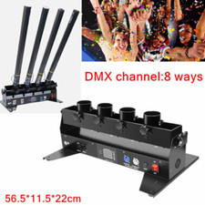 4Shots Confetti Cannon Launcher DMX Remote Stage Effect For Disco Club Reveal 8M picture