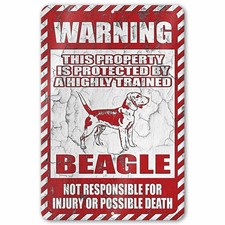 Property Protected by Beagle Aluminum Sign picture