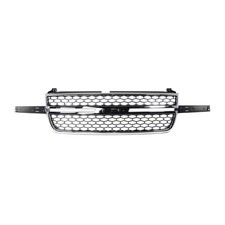 Grille Assembly For 2003-06 Chevrolet Silverado 1500 Honeycomb Chrome and Black picture