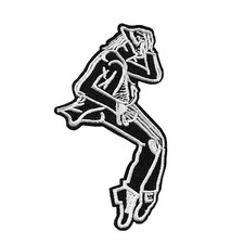 Michael Jackson Dance Pose Embroidered Iron on Patch – King of Pop Silhouette picture