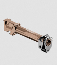 Radian RAMJET Barrel w/ AFTERBURNER Compensator Fits Glock 19 Gen3 Bronze  R0835 picture