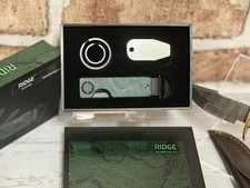 RIDGE  | KEYCASE SMOKEY MOUNTAINS + HANDMADE DAMASCUS KNIFE & SHEATH picture