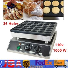Mini Dutch Pancake Baker 36PCS Commercial Electric Nonstick Waffle Maker Machine picture