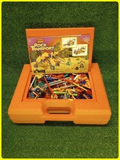 Vintage 1998 K'NEX Assorted Pieces Lot & Large Orange Hard Storage Carrying Case picture