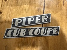 Stamped Aluminum Piper  J3 Cub Cowl Emblem, From Original Stamping Dies, Wow picture