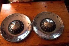 OE vintage pair 62 Plymouth 14 inch wheelcovers, respectable fior daily driver picture