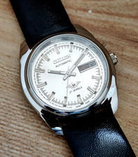 Vintage Citizen Automatic Japan Made Blue Dial Day/ Date Men's Wrist  Good Watch picture