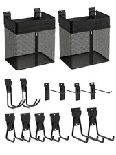 14 PCS Slatwall Accessories Kit - 2 Pack Large Mesh Slatwall Baskets with Front picture