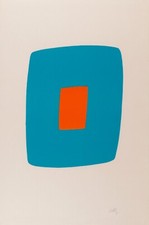 Ellsworth Kelly: Light Blue with Orange 22x30 Archival Quality Fine Art Print picture