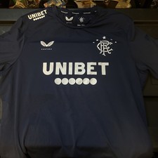 Glasgow Rangers FC Men’s Soccer Jersey Football Shirt Large Blue picture