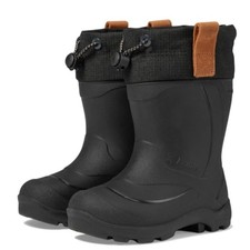 Kamik Little Kids Tundra Jr Boots Size 8 EU 25 Black Waterproof Snow Rain NIB picture
