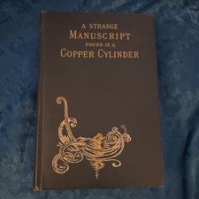 A Strange Manuscript Found in a Copper Cylinder 1888 1st Ed Sci-Fi Illustrated picture