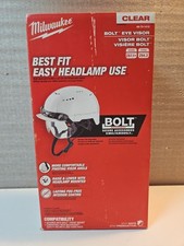 Milwaukee 48-73-1410 Eye Visor Clear Dual Coat Lens Fit Milwaukee Safety Helmets picture