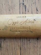 OZZIE ALBIES GAME USED BAT 2025 BIRDMAN UNCRACKED ATLANTA BRAVES NICE BAT RARE picture