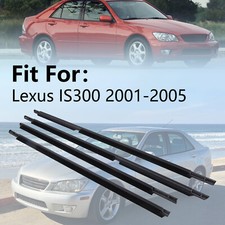 4Pcs Door Window Belt Trims Molding Front Rear For Toyota Lexus IS300 2001- 2005 picture