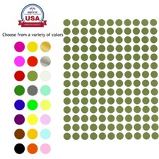 10mm Small Round Dots Color Coded Stickers 3/8  Labels 0.375 Inch Circle picture