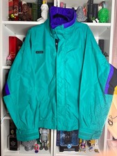 Vintage COLUMBIA Mens Lightweight BUGABOO Windbreaker Jacket 3-Pocket XL Green picture