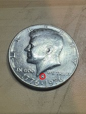 1776-1976 Kennedy Bicentennial Half Dollar Filled D Mint Mark Error Collectable picture
