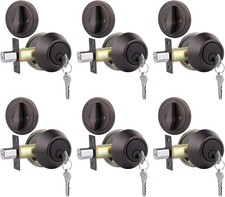 6 Keyed Alike Oil Rubbed Bronze Entrance Single Cylinder picture