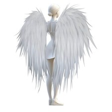 Feather Angel Wings with Adjustable Straps Halloween Cosplay Costume picture