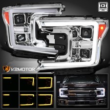 Fits 2018-2020 Ford F150 Projector Headlights+Switchback LED Sequential Signal picture