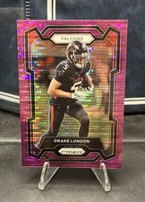 2023 Panini Prizm - Drake London #10 Purple Pulsar Prizm Atlanta Falcons MT NM  picture