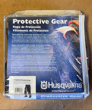 Husqvarna 531309565 Chainsaw Apron Chaps Protective Safety Gear Blue Gray 36-38
