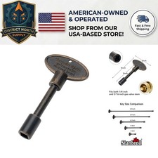 Elegant 3-Inch Antique Copper Gas Valve Key for Fire Pits & Fireplaces picture