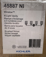 Kichler 45887NI Winslow 4 Light Bathroom Vanity Light - Brushed Nickel *READ* picture