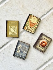 Handcrafted Miniature 1:12 Scale Vintage Inspired Nature Books Bundle / 4 Books picture