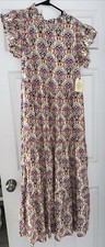 St John’s Bay Women’s Dress Multicolor Sundress Flowy Small picture