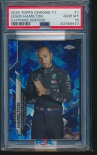 PSA 10 LEWIS HAMILTON 2020 Topps Chrome Sapphire F1 Formula Racing #1 GEM MINT picture